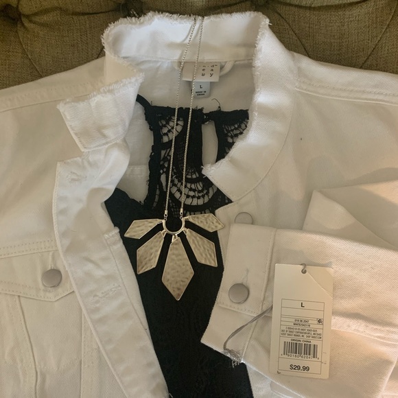 White jean jacket - Picture 4 of 4